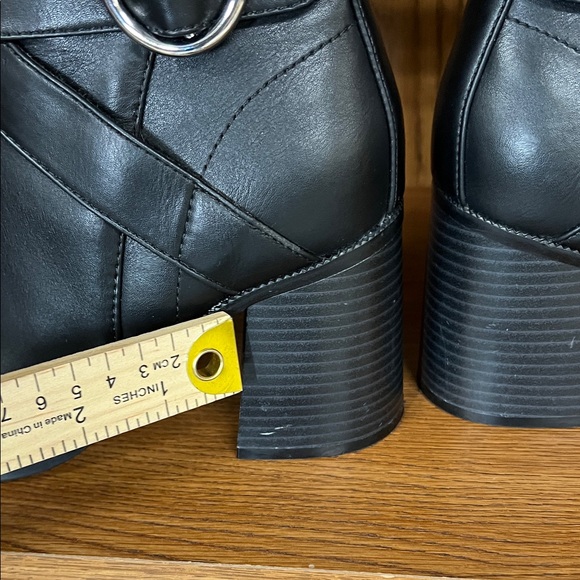 Nine West Black Ankle Booties with Buckle Detail - Picture 9 of 11